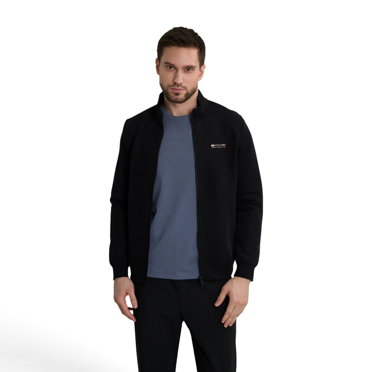 ANTA Knit Track Top - Black