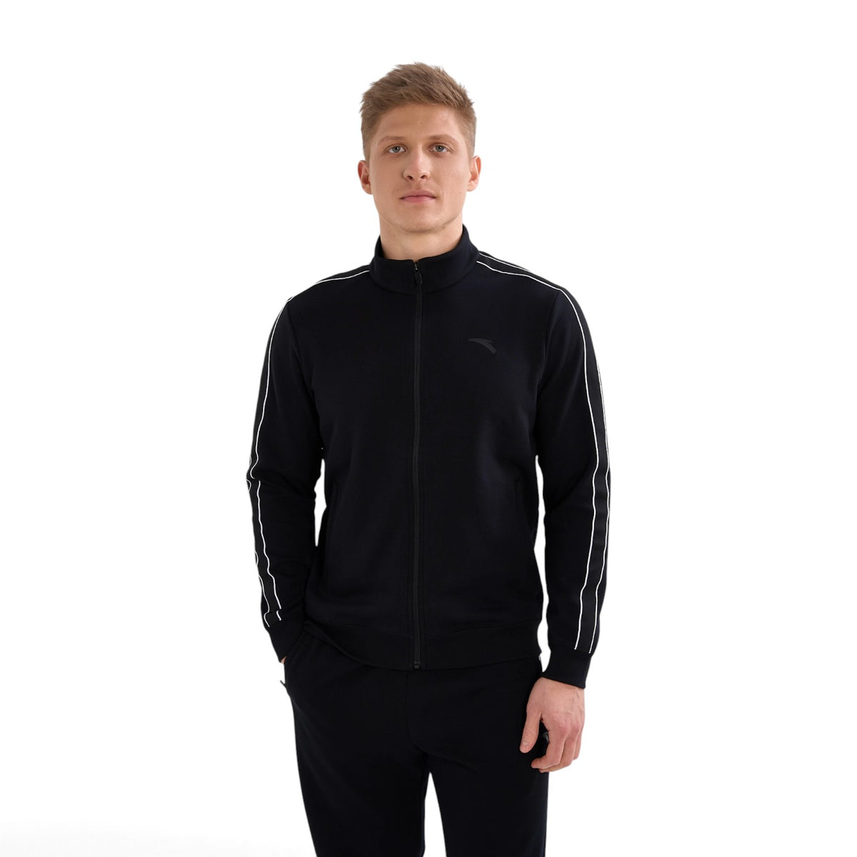 ANTA Knit Track Top - Black