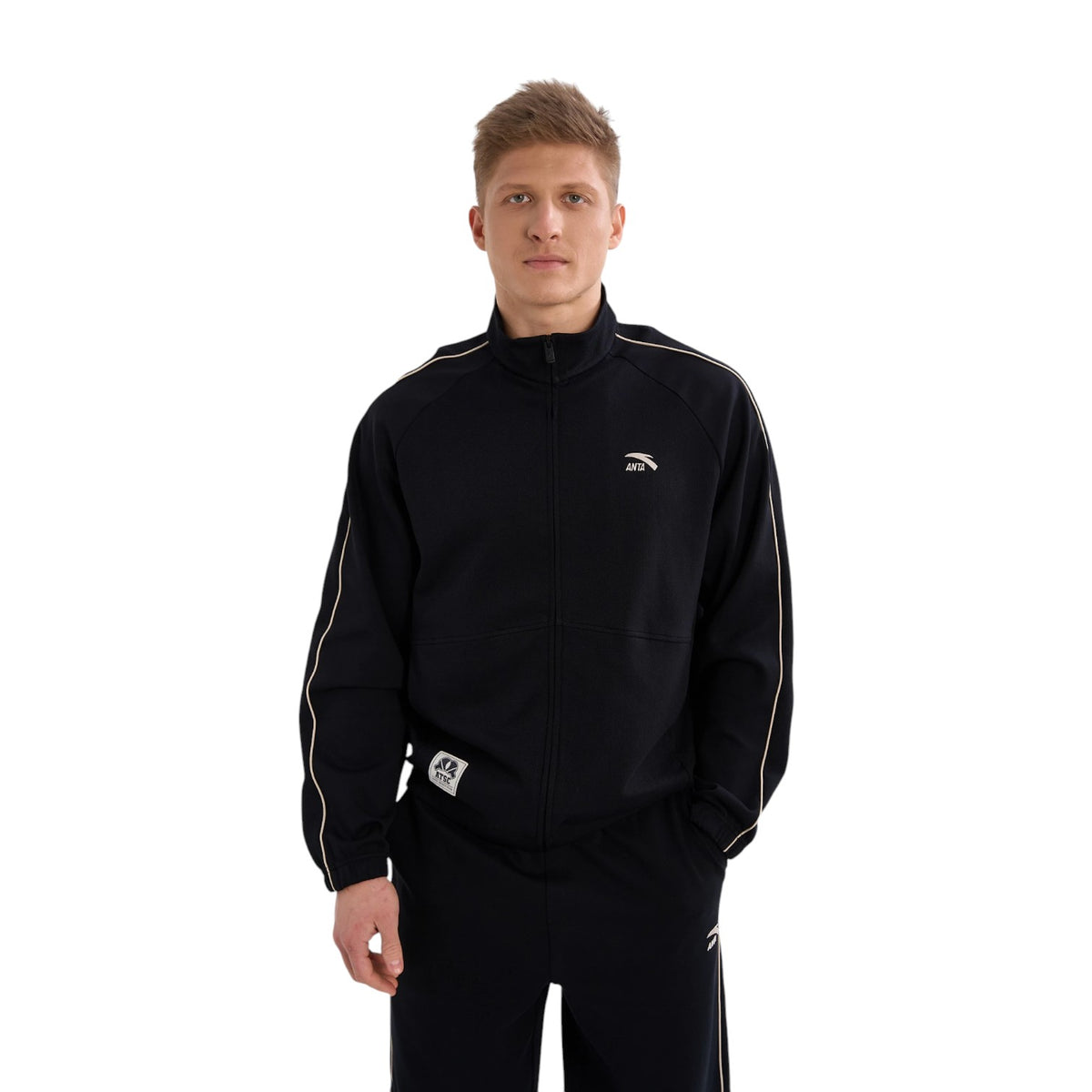 ANTA Knit Track Top - Black