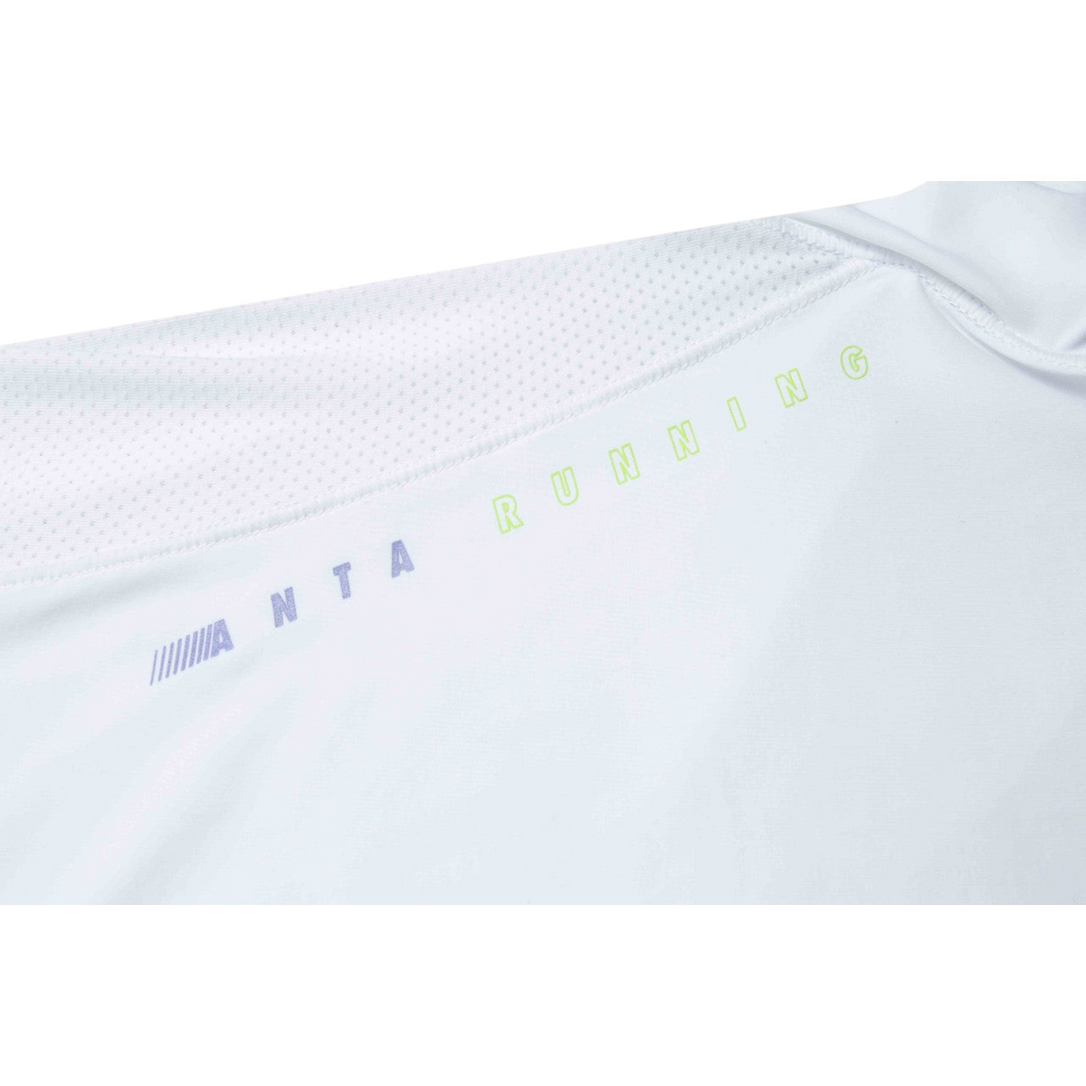 FRG ANTA A-Chill Touch white running t-shirt with breathable mesh fabric and reflective branding detail