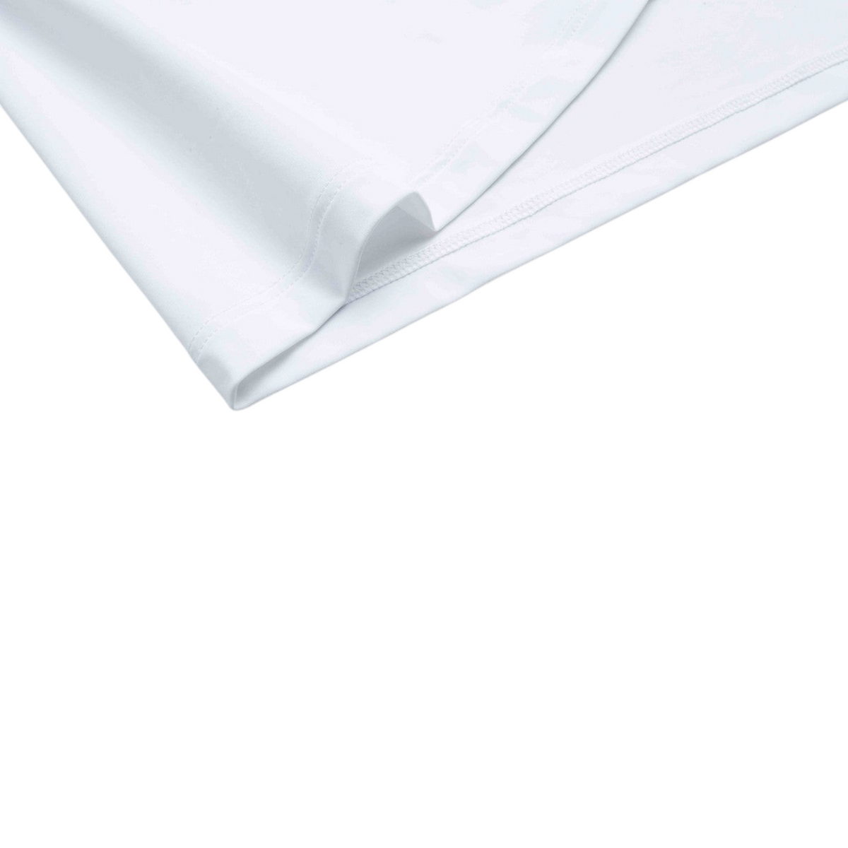 FRG ANTA A-Chill Touch running T-shirt in pure white, featuring lightweight, breathable nylon-spandex fabric.