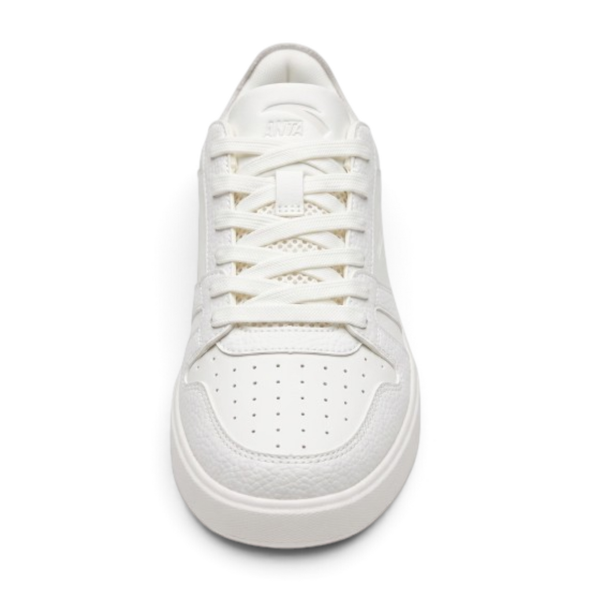 FRG ANTA X-Game beige leather sneakers featuring a chunky sole and rope-style laces in a front view.