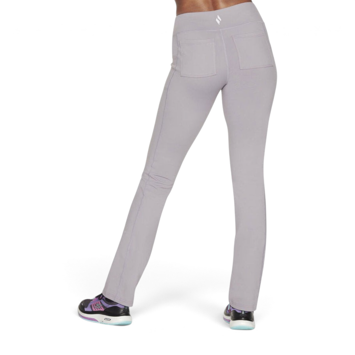 FRG Skechers GOwalk OG active pants in pewter grey with back pockets and moisture-wicking stretch fabric