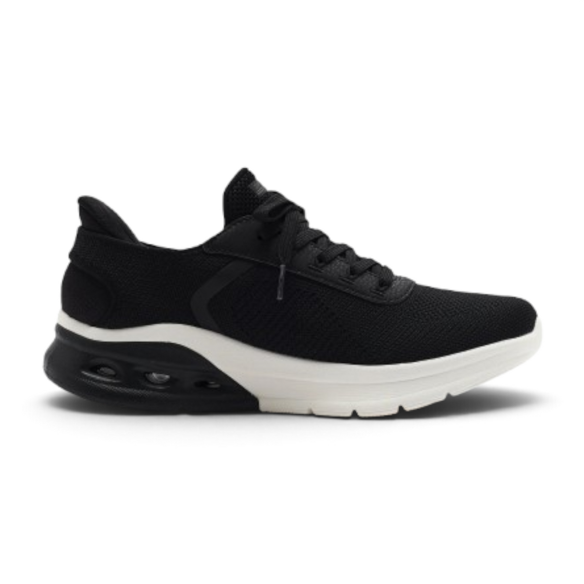 FRG Skechers BOBS ARC WAVES 2.0 black hands-free sneakers with cushioned white and black midsole