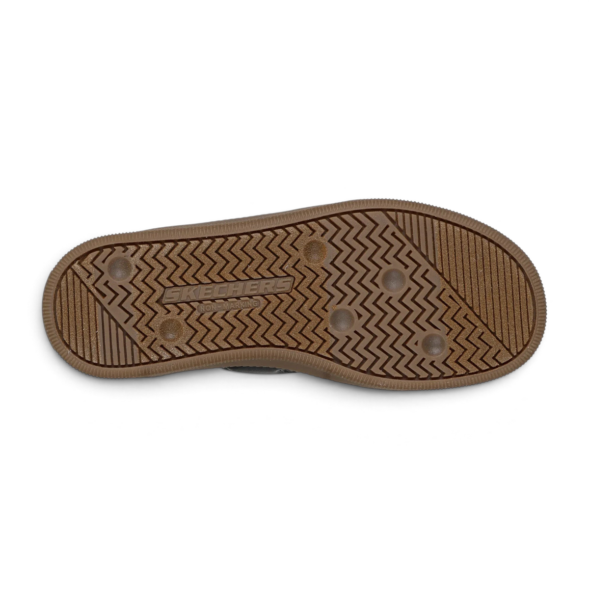 FRG Skechers Hotshot Junior Varsity sneaker rubber outsole with non-marking tread pattern and logo detail