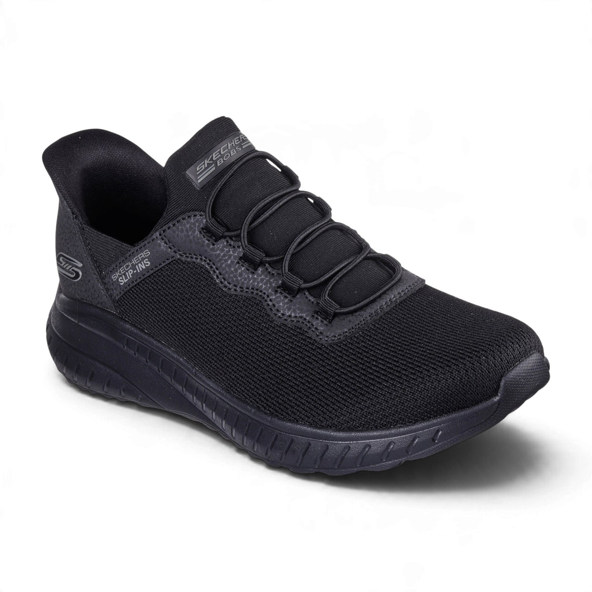 Skechers Women's BOBS Squad Chaos Daily Inspiration Slip-Ins Sneakers – Black/Black – product view 2