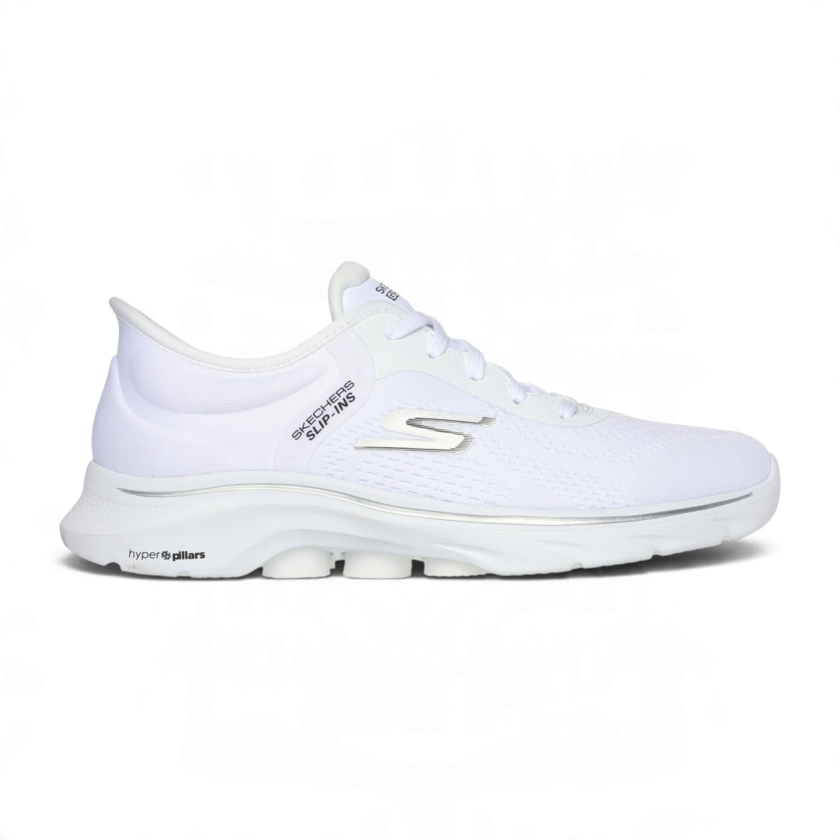 Skechers Women's GO WALK 7 Valin Slip-Ins Walking Shoes – White/Black – product view 1