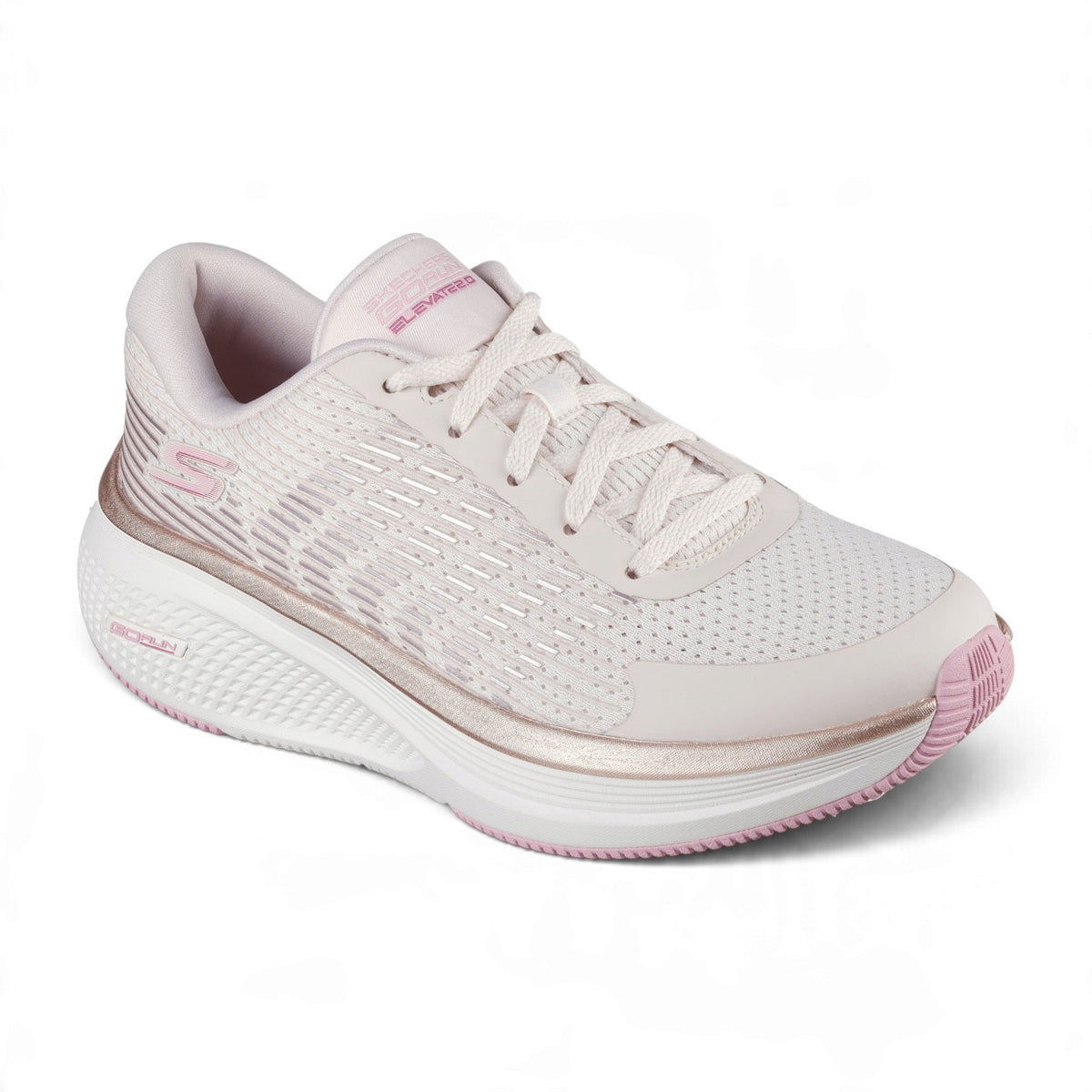 Skechers Women's GO RUN Elevate 2.0 Badric Running Shoes – Natural/Pink – product view 2
