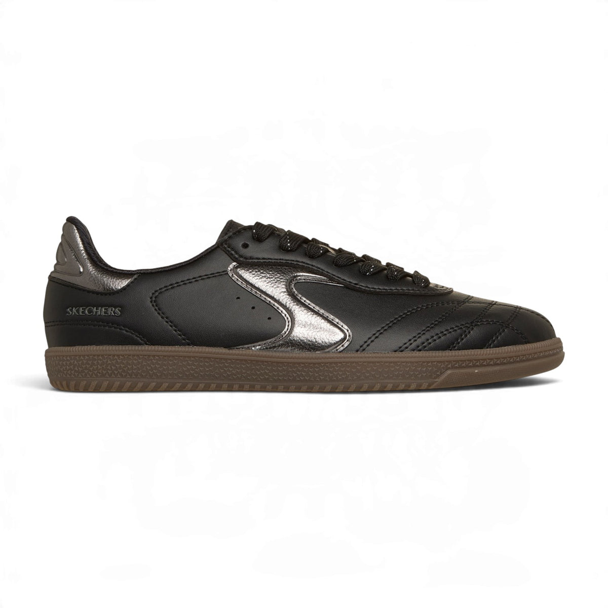 Skechers Women's Hotshot Simply Stitched Lace-Up Sneakers – Black/Silver – product view 1