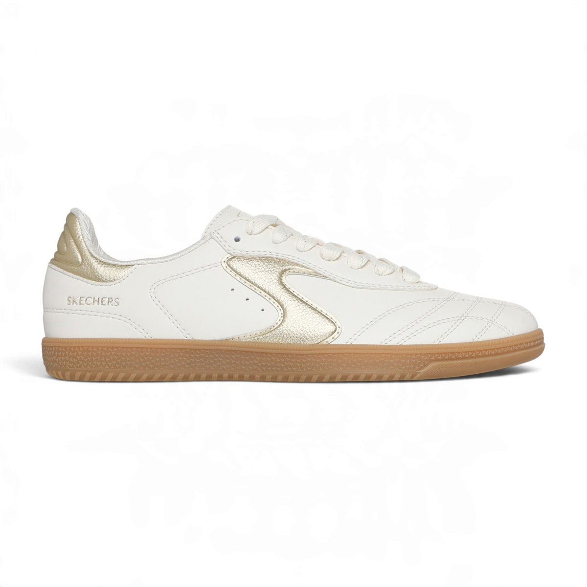 Skechers Women's Hotshot Simply Stitched Lace-Up Sneakers – Natural/Gold – product view 1