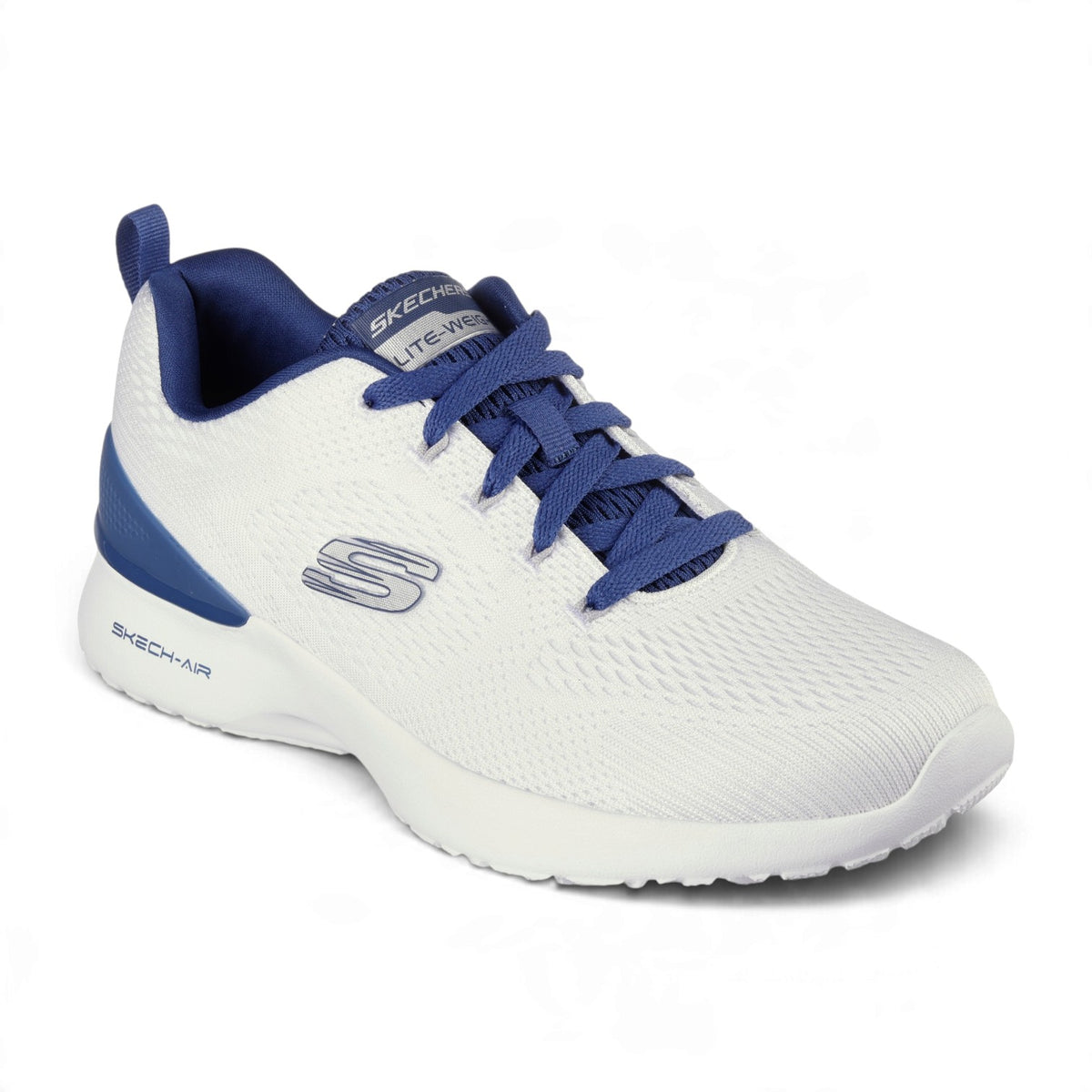 Skechers Men's Skech-Air Dynamight Lace-Up Sneakers – White/Navy – product view 1