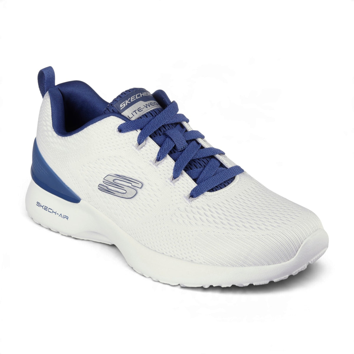 Skechers Men's Skech-Air Dynamight Lace-Up Sneakers – White/Navy – product view 2