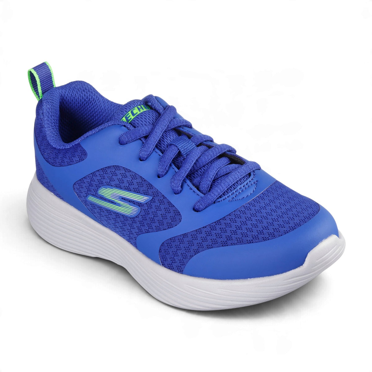 Skechers Boys' GO RUN 400 V2 Lace-Up Sneakers – Blue/Lime – product view 2