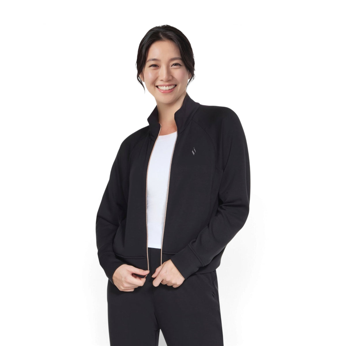 Skechers Women's SKECHLUXE Elevate Jacket – Bold Black – product view 1