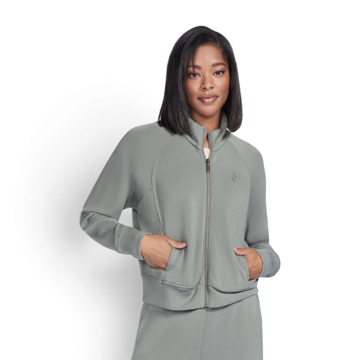 Skechers Women's SKECHLUXE Elevate Jacket – Agave/Chinois – product view 4