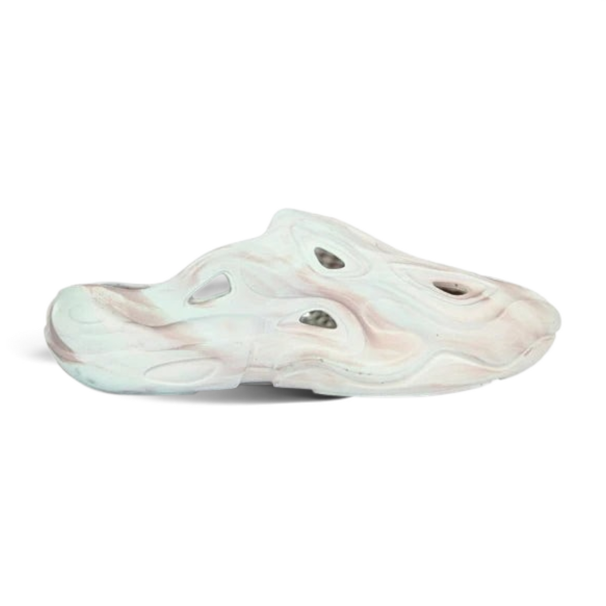 FRG Anta beige marbled EVA beach slippers with a lightweight, ergonomic cutout design for summer comfort.