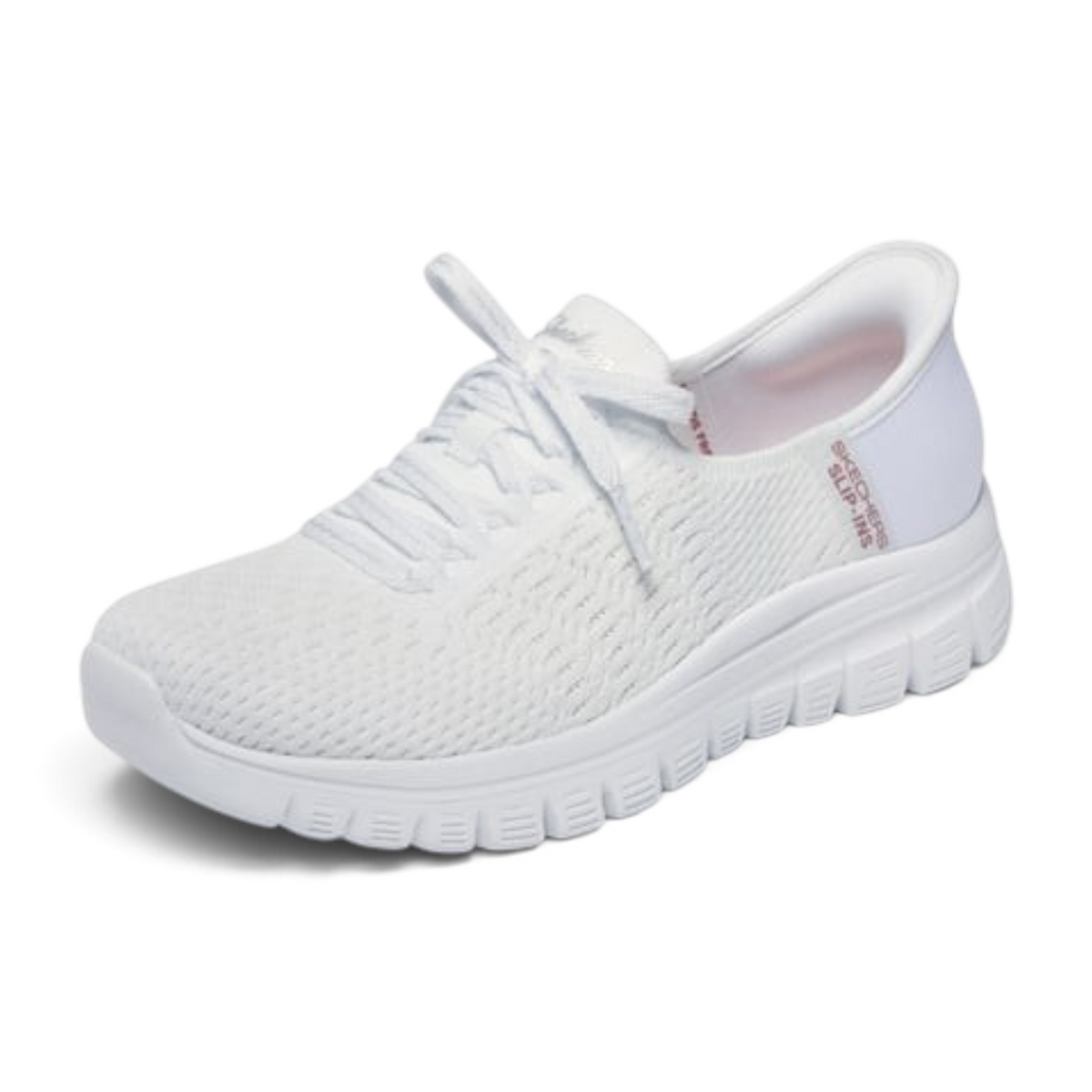 FRG GRACEFUL FIRST BLUSH white slip-on sneaker with breathable mesh upper and cushioned sole