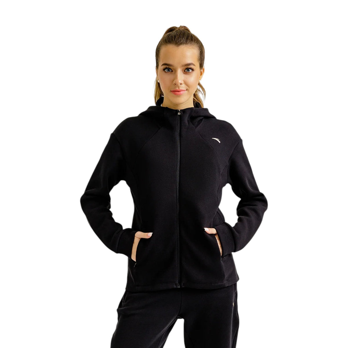 ANTA Knit Track Top - Black