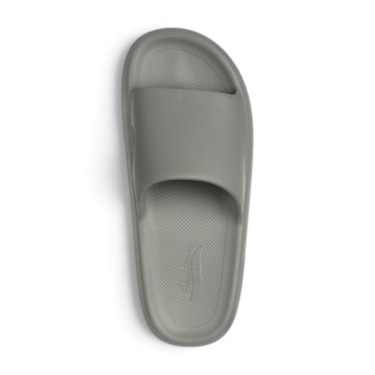 FRG Women Arch Fit Horizon molded single band slide in grey with a textured footbed and ergonomic arch support.