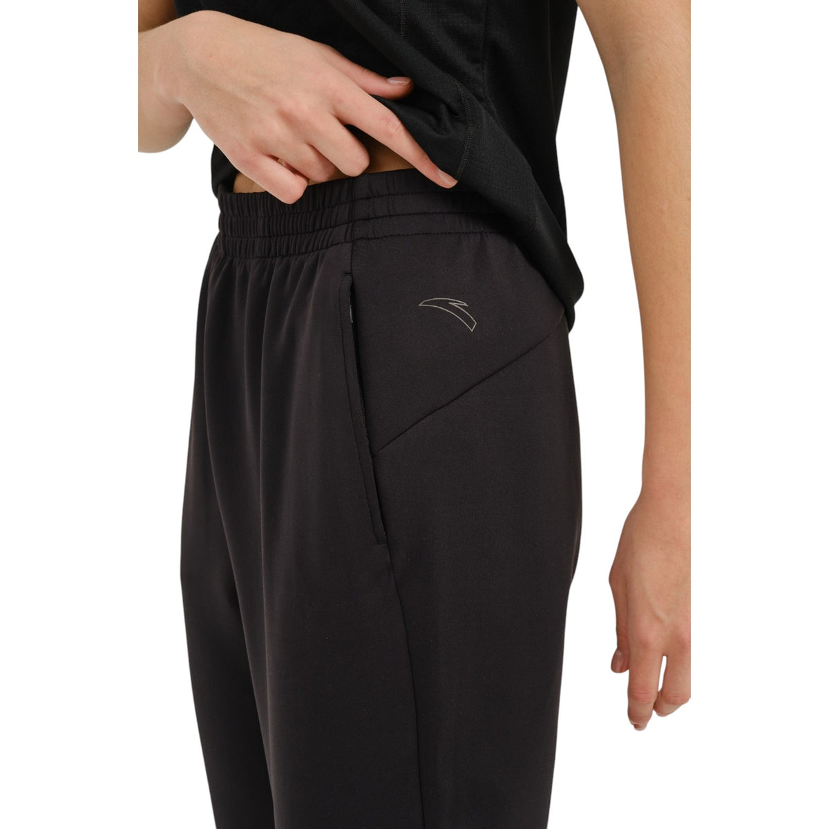 ANTA Knit Track Pants - Black