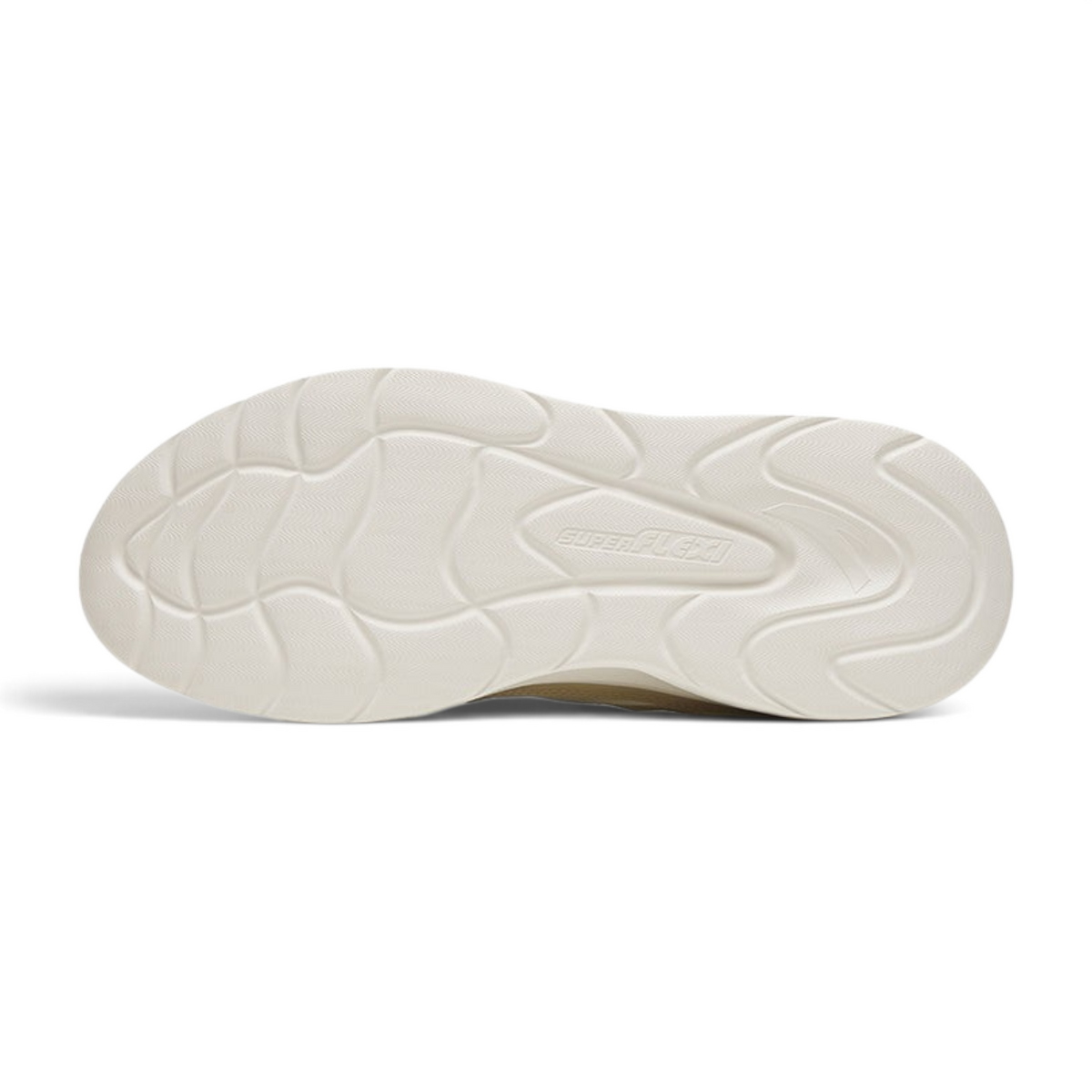 FRG casual shoe featuring a white SuperFlexi textured rubber outsole for enhanced grip and flexibility