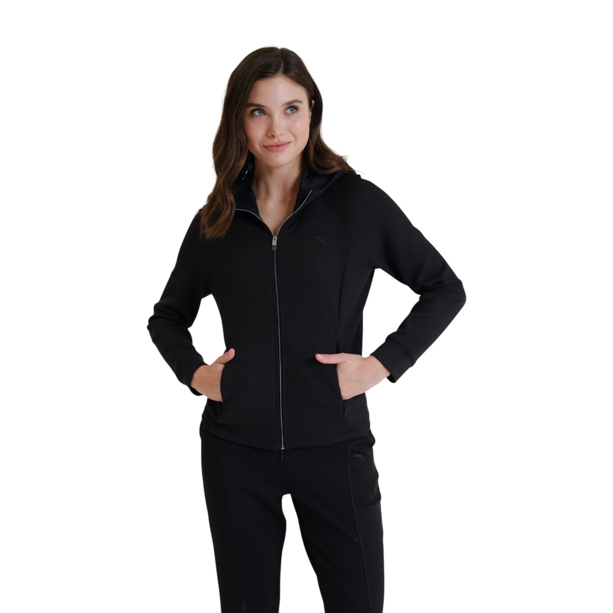 ANTA Knit Track Top - Black