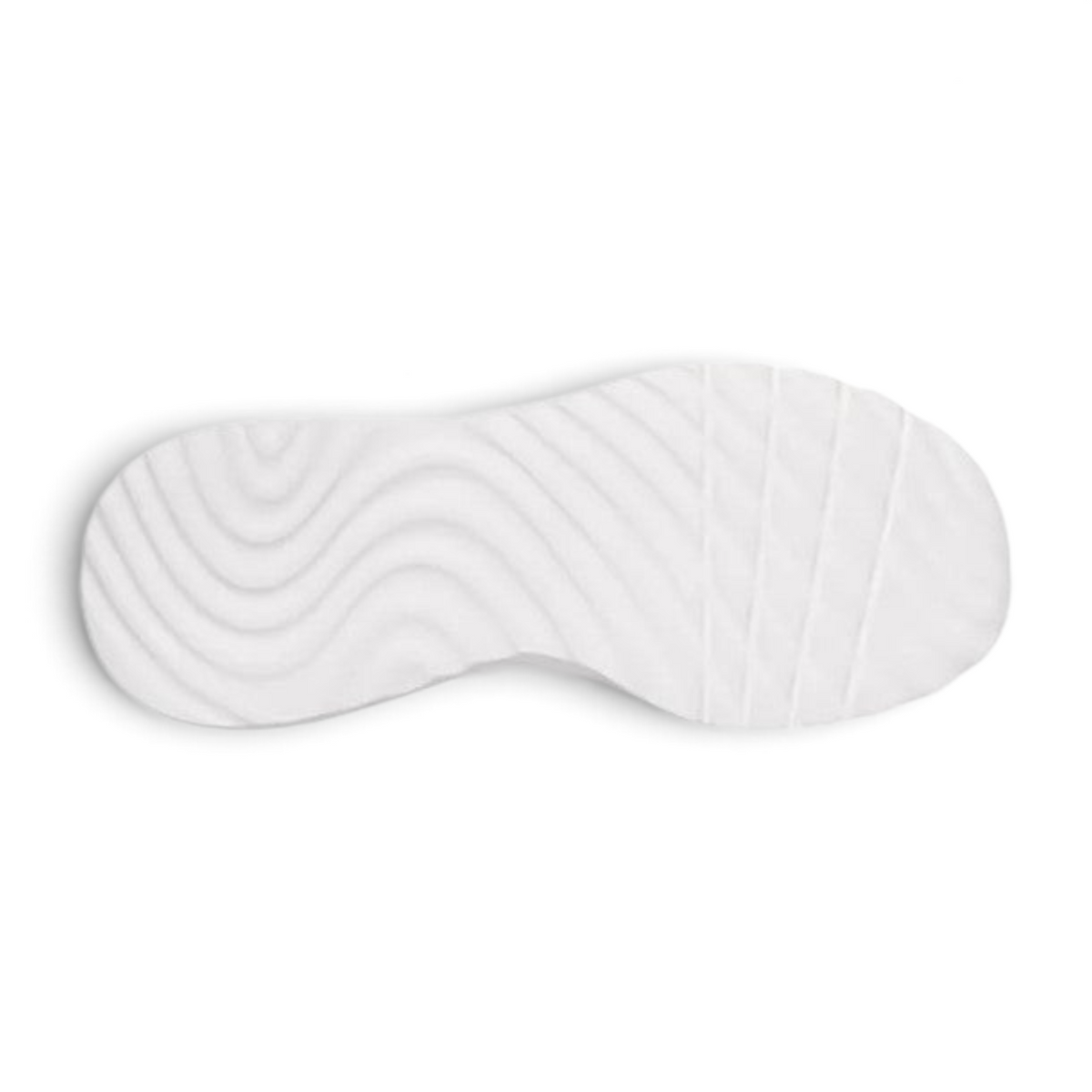 FRG Skechers BOBS Squad Chaos sneaker white rubber outsole with wave pattern tread for traction