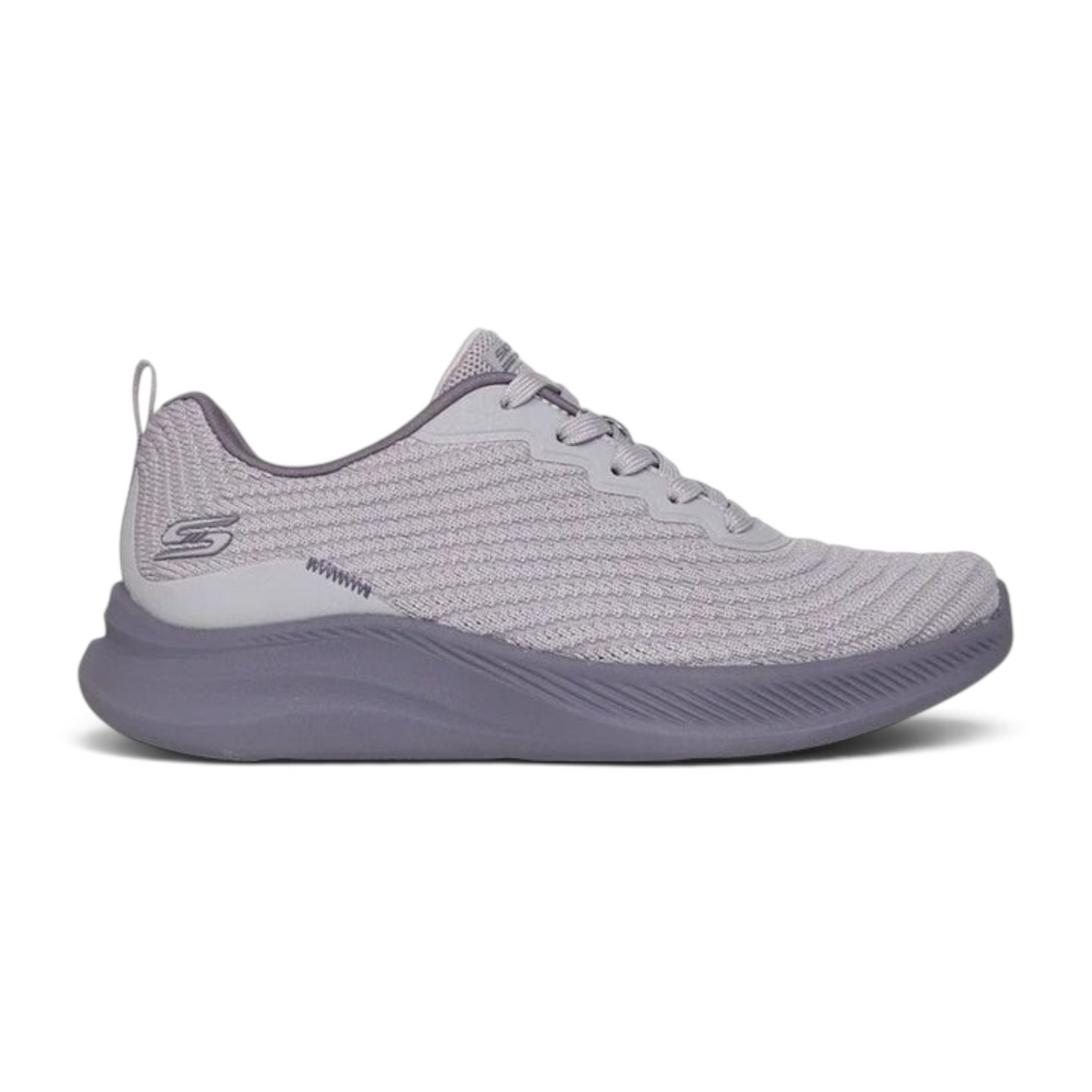 FRG Skechers BOBS Moda Flex sneaker in lilac with a breathable knit upper and cushioned sole for everyday wear.