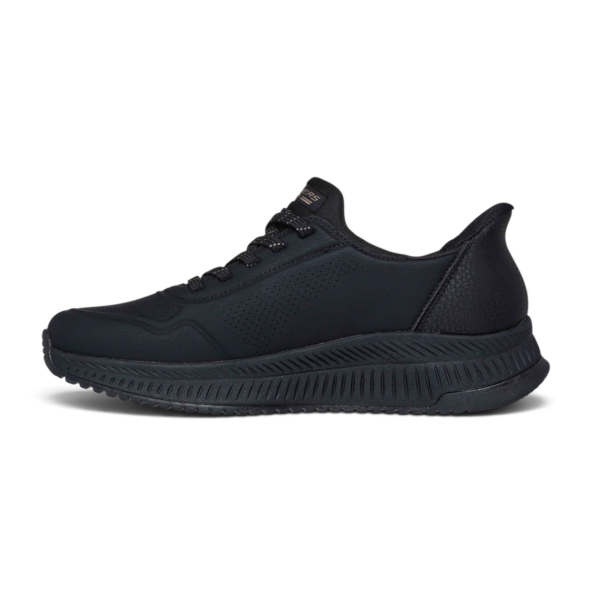 FRG BOBS SQUAD 4 - KEY LOOK black athletic sneaker with perforated synthetic upper and textured rubber sole