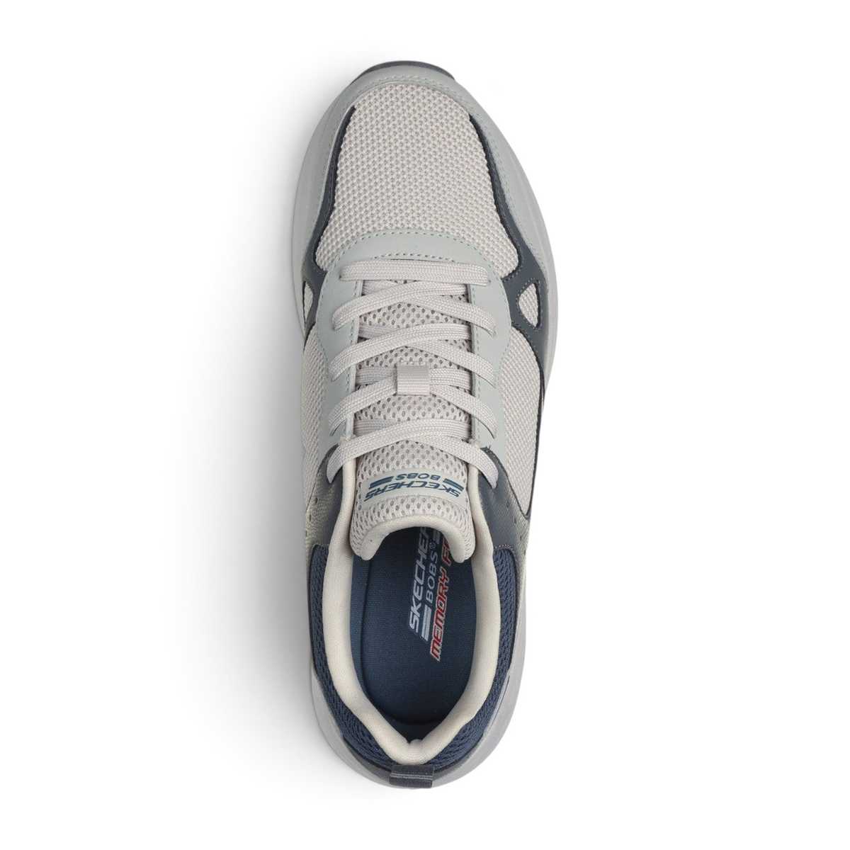 FRG Skechers BOBS Sport Sparrow 2.0 gray multi slip-on sneaker with stretch-fit mesh and memory foam insole