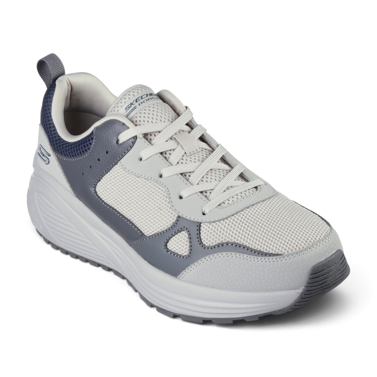 FRG Skechers BOBS Sport Sparrow 2.0 gray multi-colored slip-on sneaker with mesh upper and cushioned sole