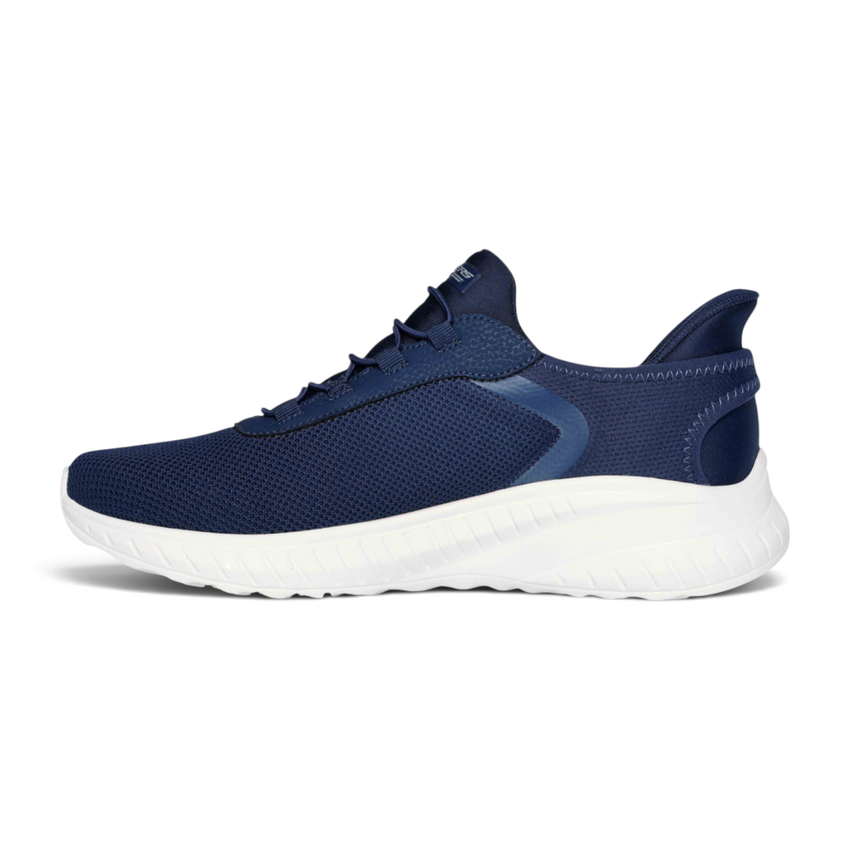 FRG BOBS SQUAD CHAOS navy blue athletic sneaker with breathable mesh upper and thick white cushioned sole