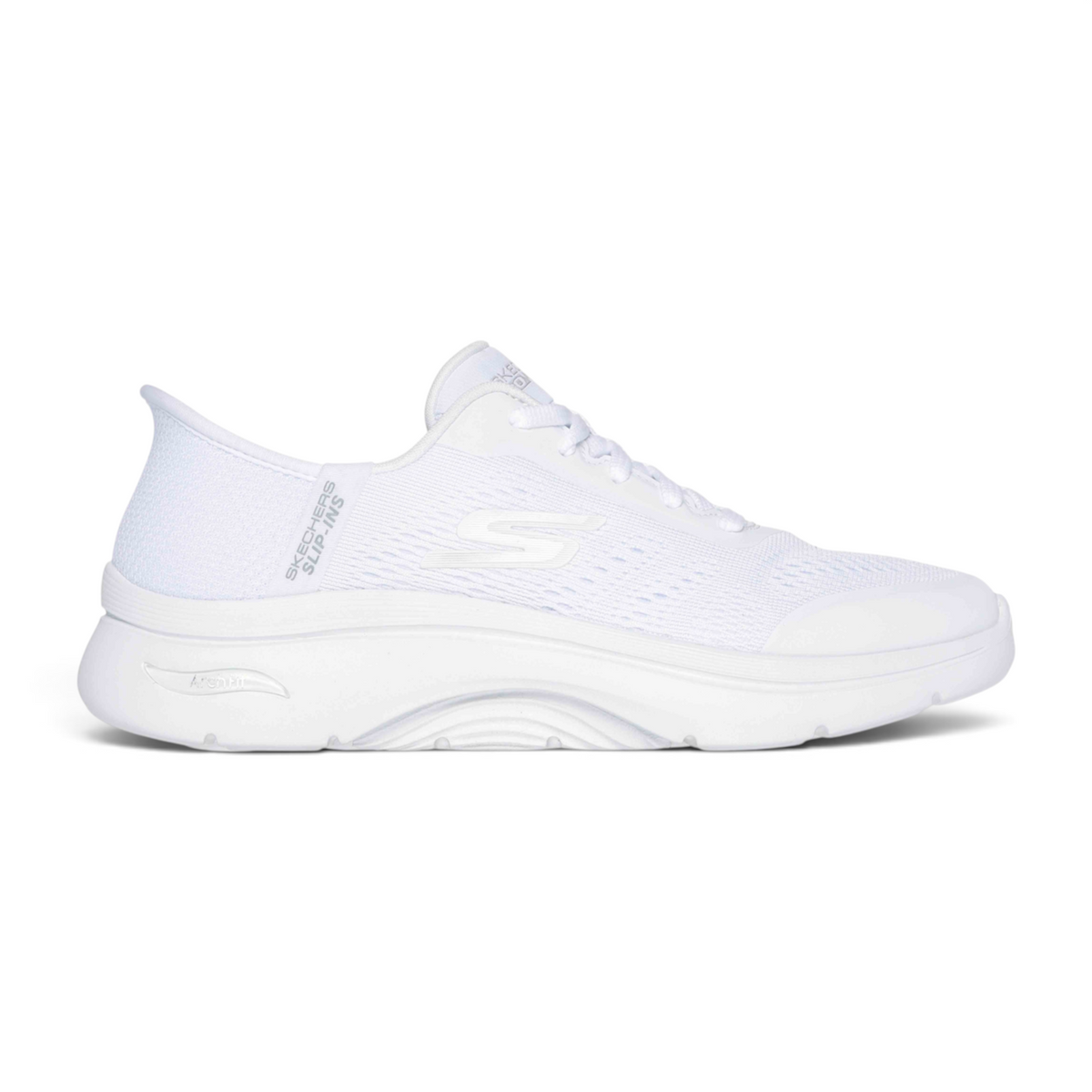 FRG Skechers GO WALK ARCH FIT 2.0 VALENC white slip-on walking sneaker with cushioned arch support