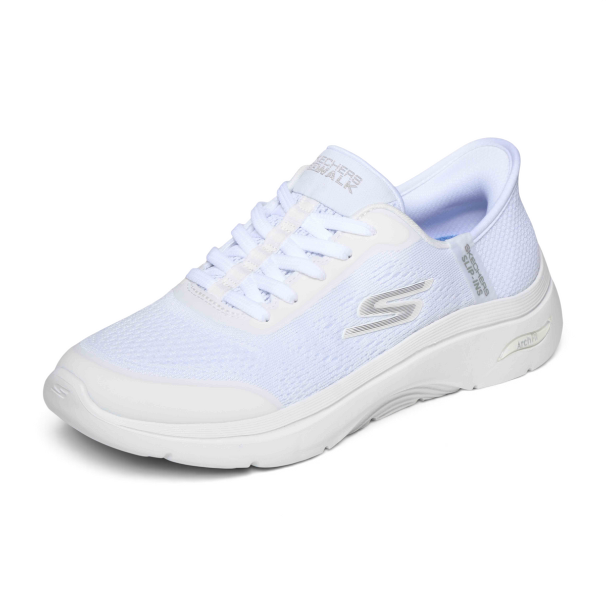 FRG GO WALK ARCH FIT 2.0 VALENC white breathable mesh walking sneaker with cushioned sole and slip-in design