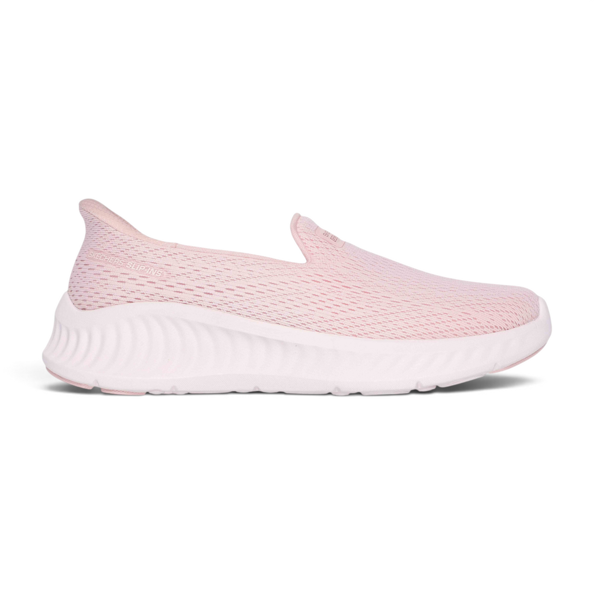 FRG GO WALK NOW - IVY slip-on walking shoe in light pink mesh with a white cushioned sole