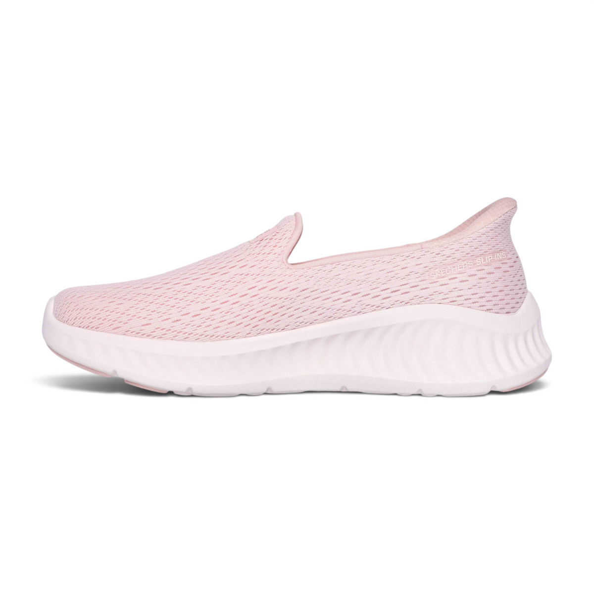 FRG GO WALK NOW - IVY light pink slip-on walking shoe with a breathable mesh upper and cushioned white sole