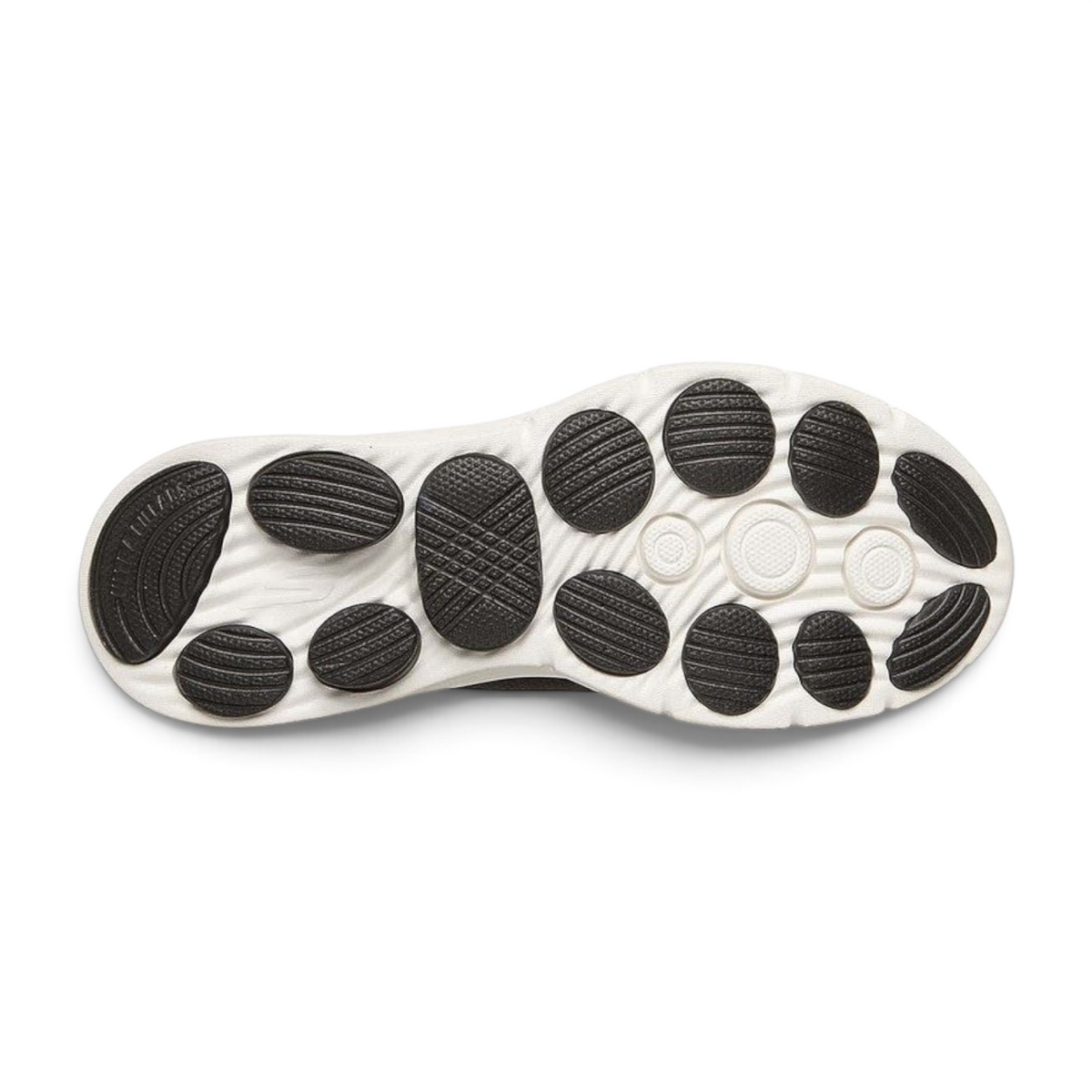 FRG Skechers GO WALK 8 Jackie black shoe outsole showing white midsole and black high-rebound Ultra Pillars