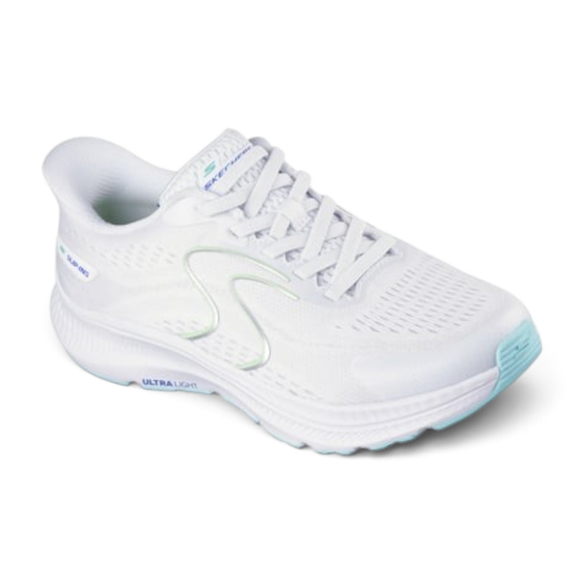 FRG GO RUN CONSISTENT 2.0 LOCKHART white lightweight running sneaker with breathable mesh and light blue accents