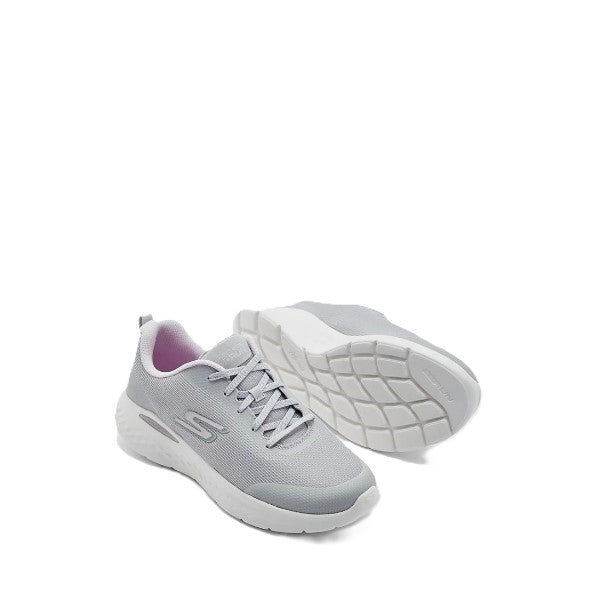 FRG GO RUN LITE lightweight grey running shoe with a white cushioned sole and breathable mesh upper