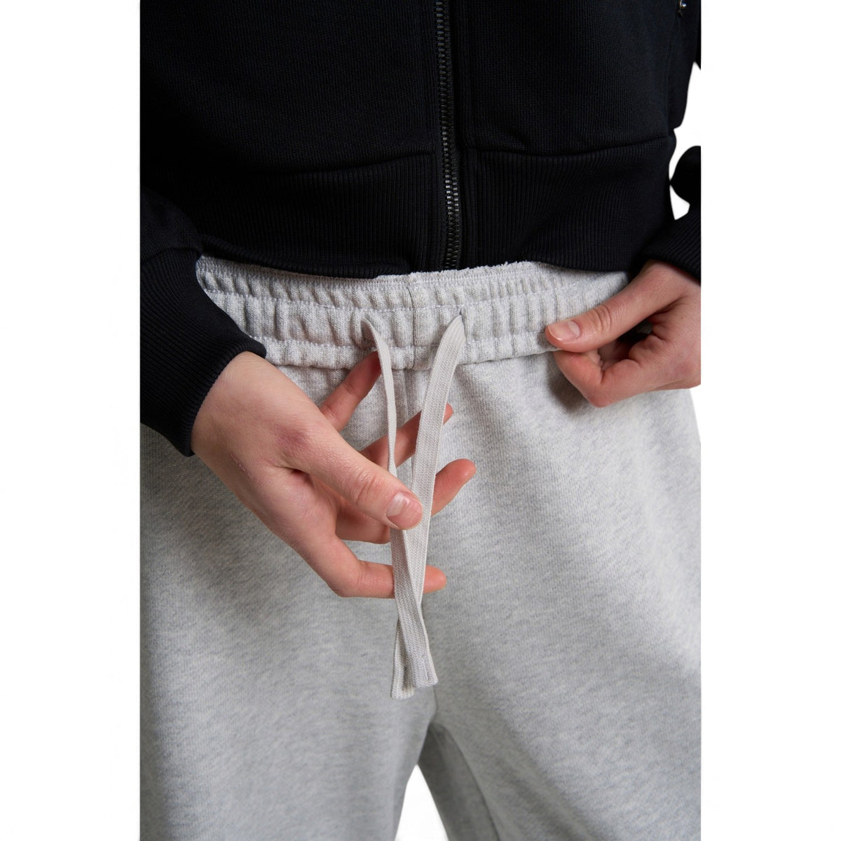 ANTA Knit Track Pants - Grey