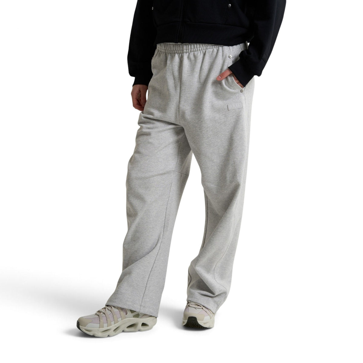 ANTA Knit Track Pants - Grey