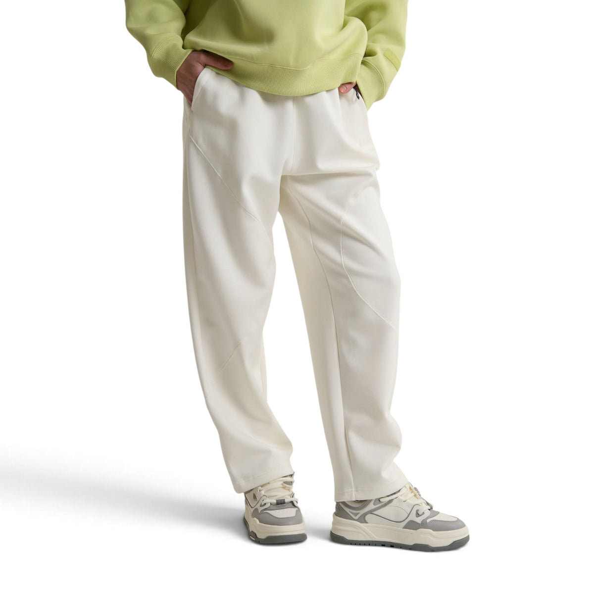 ANTA Knit Track Pants - White