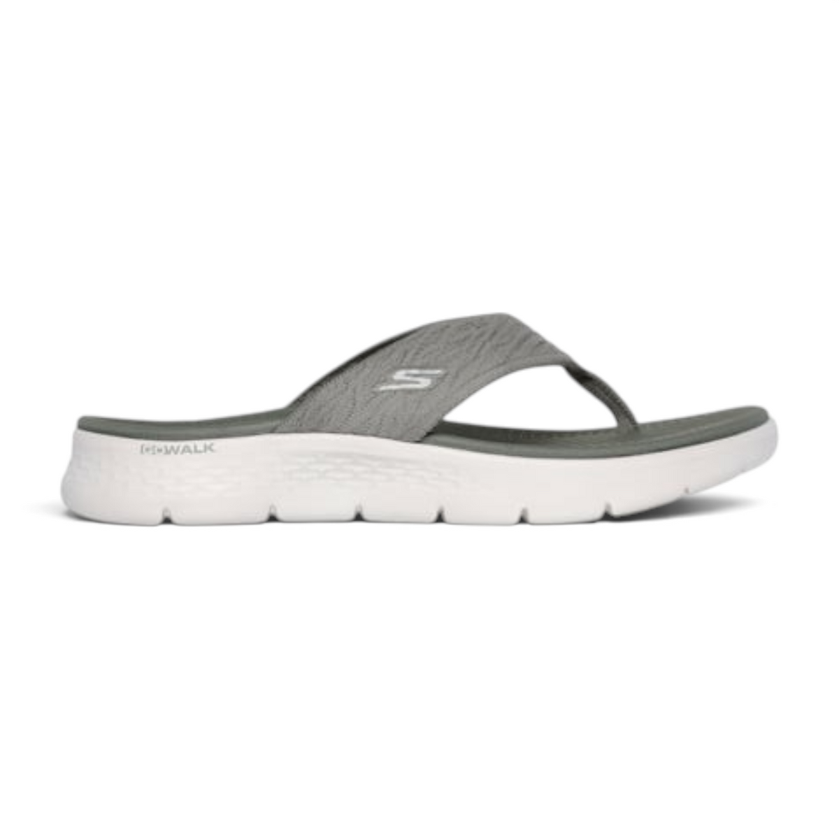 FRG Skechers GO WALK Flex Splendor grey 3-point thong sandal with lightweight white ULTRA GO cushioning