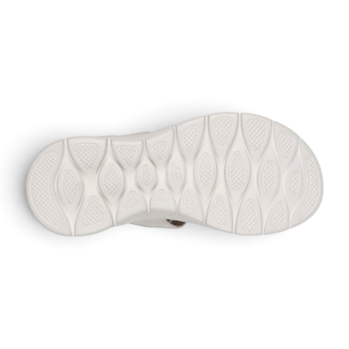 FRG SLIP-INS: GO WALK FLEX SANDAL - ENTICING featuring a white textured traction outsole for comfort and grip.