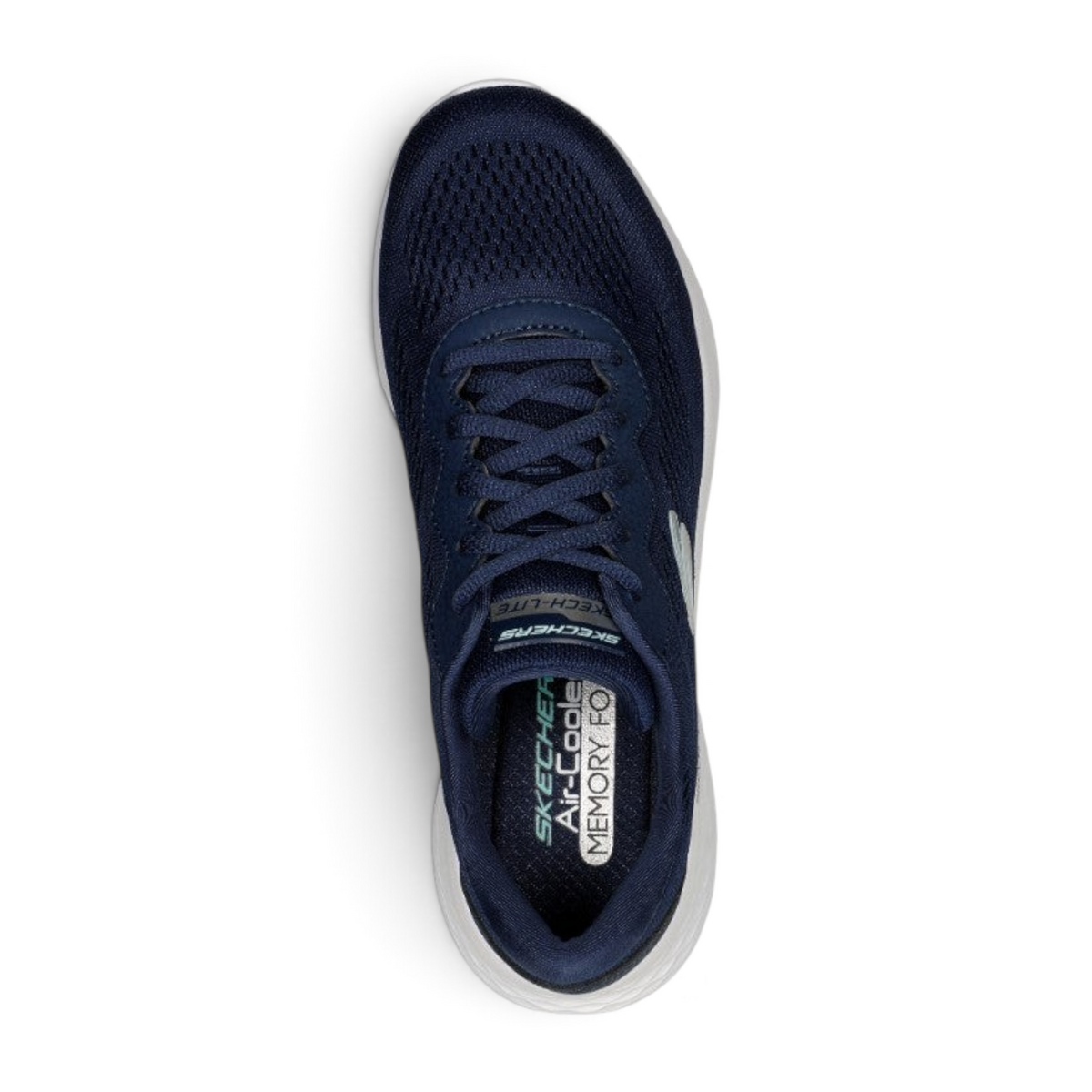 FRG Skechers SKECH-LITE PRO navy lace-up sneakers with breathable mesh upper and shock-absorbing white sole