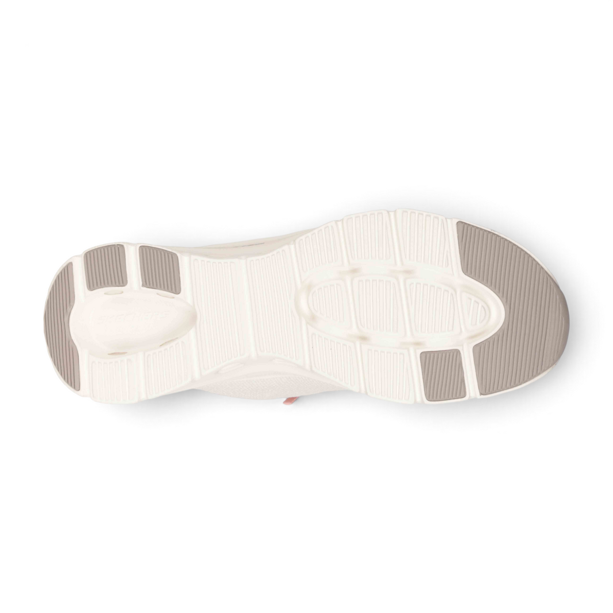 FRG GLIDE-STEP PRO PURE MOTION sneaker showing the white and grey textured rubber outsole from a bottom view