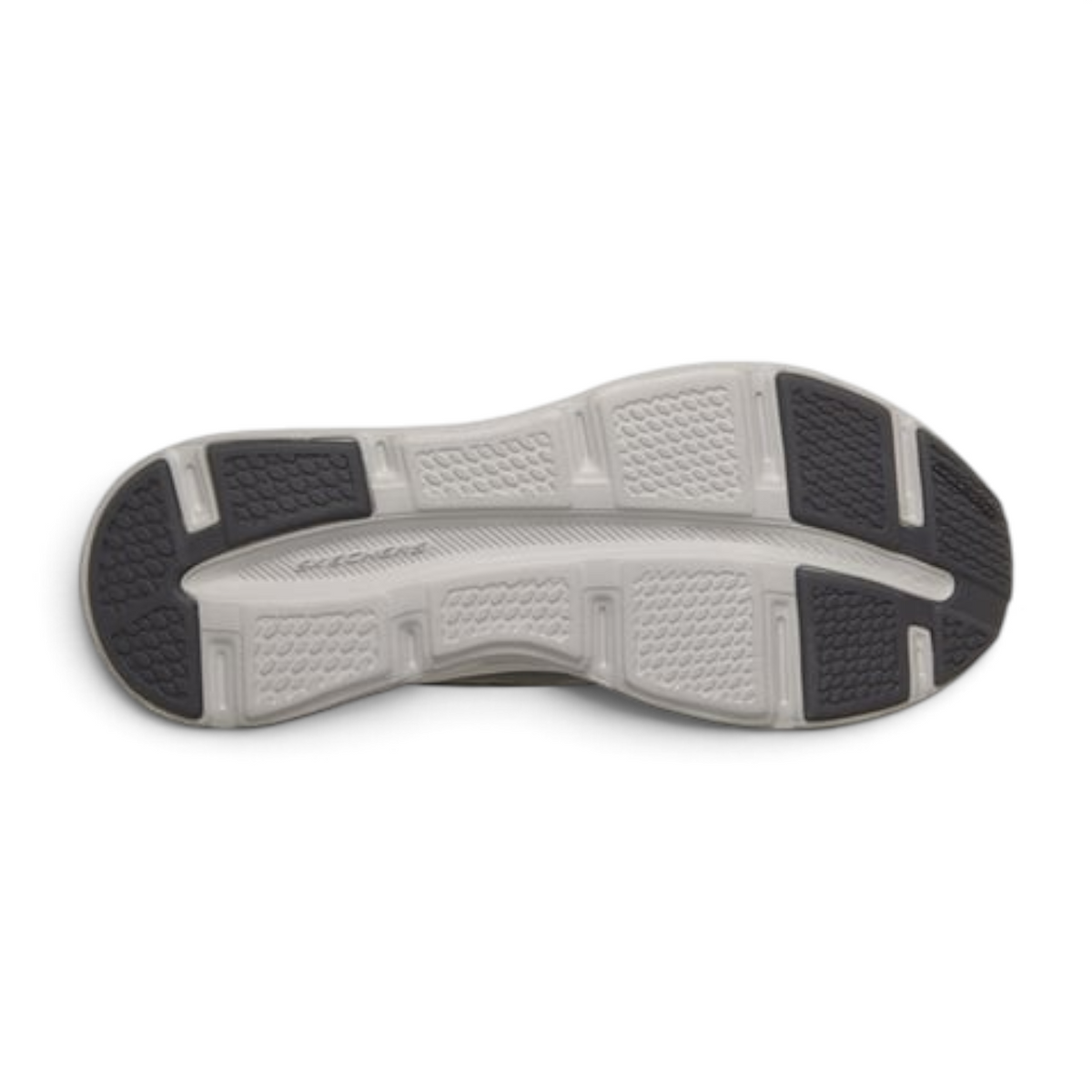 FRG GLIDE-STEP ALTUS sneaker outsole featuring a light grey cushioned midsole and dark grey traction pads