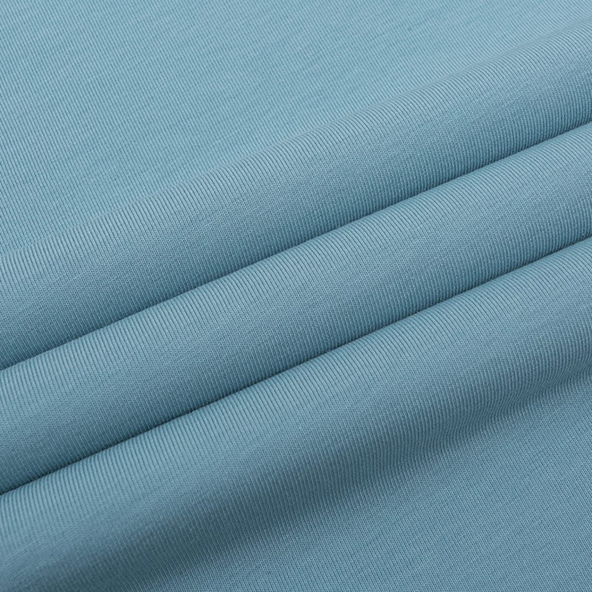 FRG ANTA blue basketball t-shirt fabric texture showing soft cotton blend material with ribbed detail