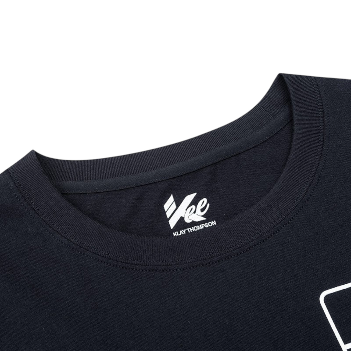 FRG ANTA Doll black cotton crew neck t-shirt with Klay Thompson logo detail on the inner collar