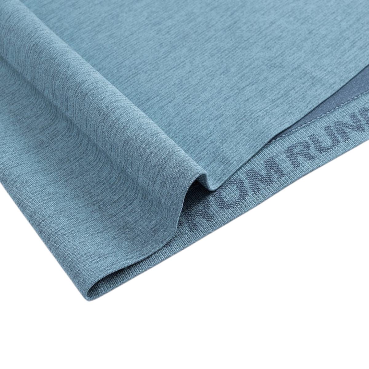 FRG ANTA heather blue running t-shirt with moisture-wicking fabric and textured finish for athletic training.